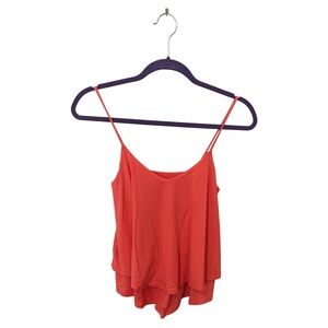 Susana Monaco Coral Layered Spaghetti Strap Camisole